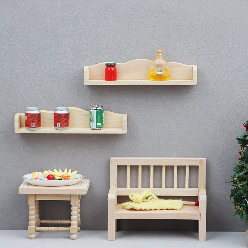 Woodworking Veneer - 1Pc Dollhouse Miniature Wall Shelf Hanging