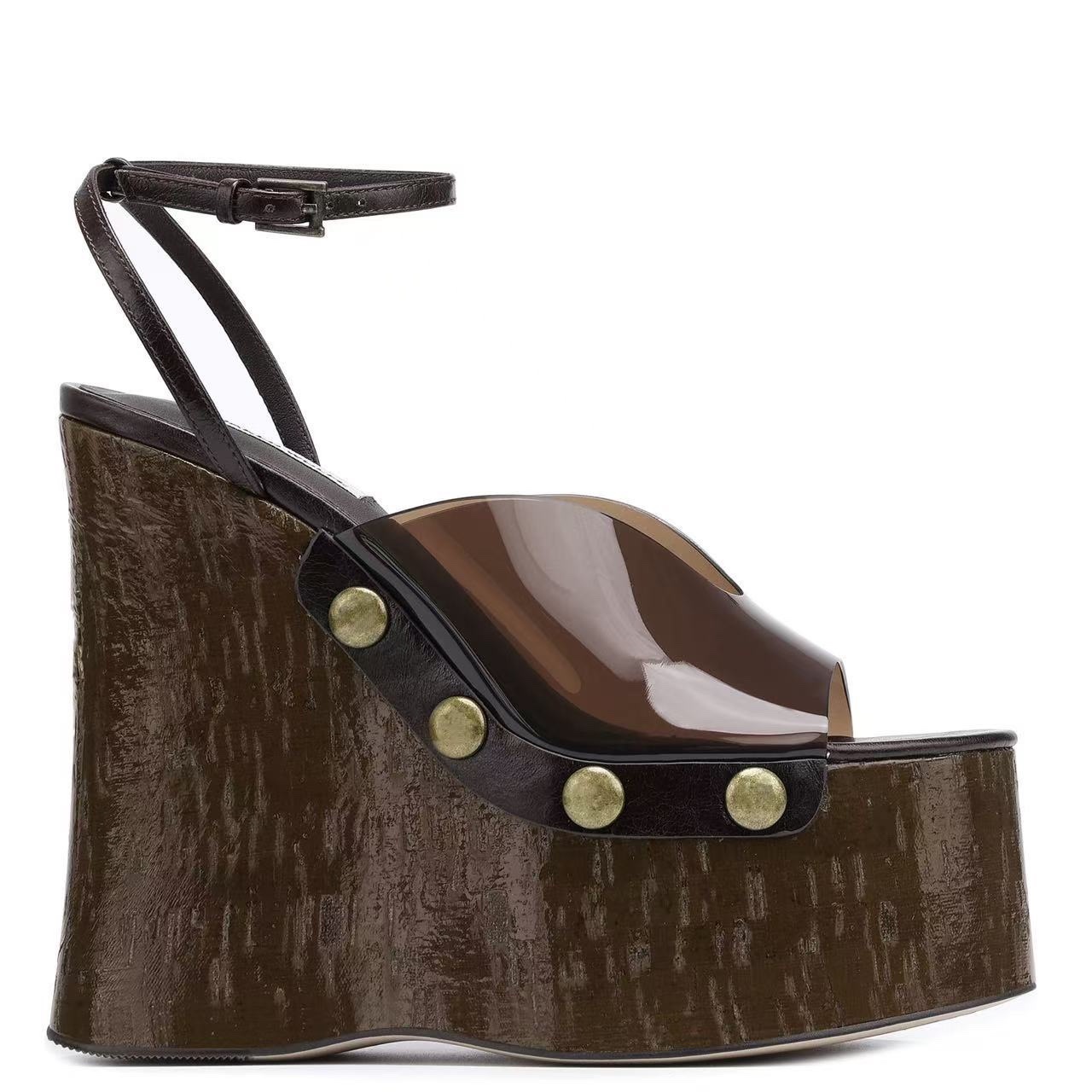 Woodworking Basics - High-heeled 14 cm Thick-heeled Sandals for