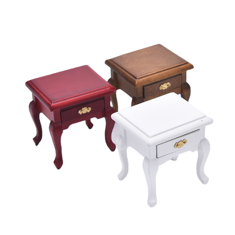 Woodworking Veneer - Dollhouse Miniature Furniture Wooden Bedside Drawer