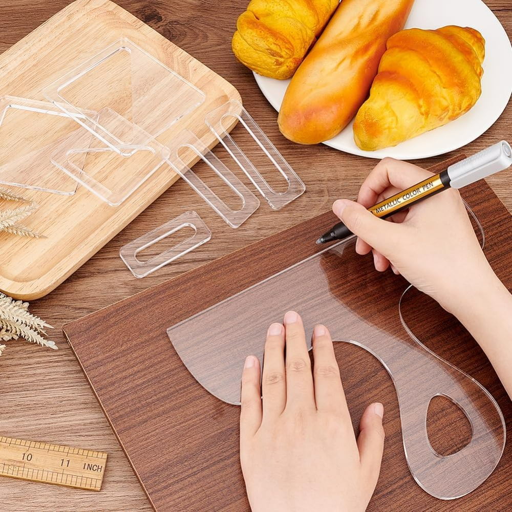 7Pcs Charcuterie Template Acry - огляд і ціна Woodworking Basics