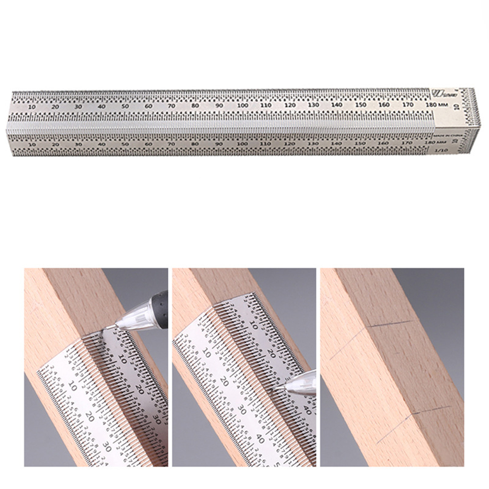 Stainless Woodworking Scribing - огляд і ціна Woodworking Ruler