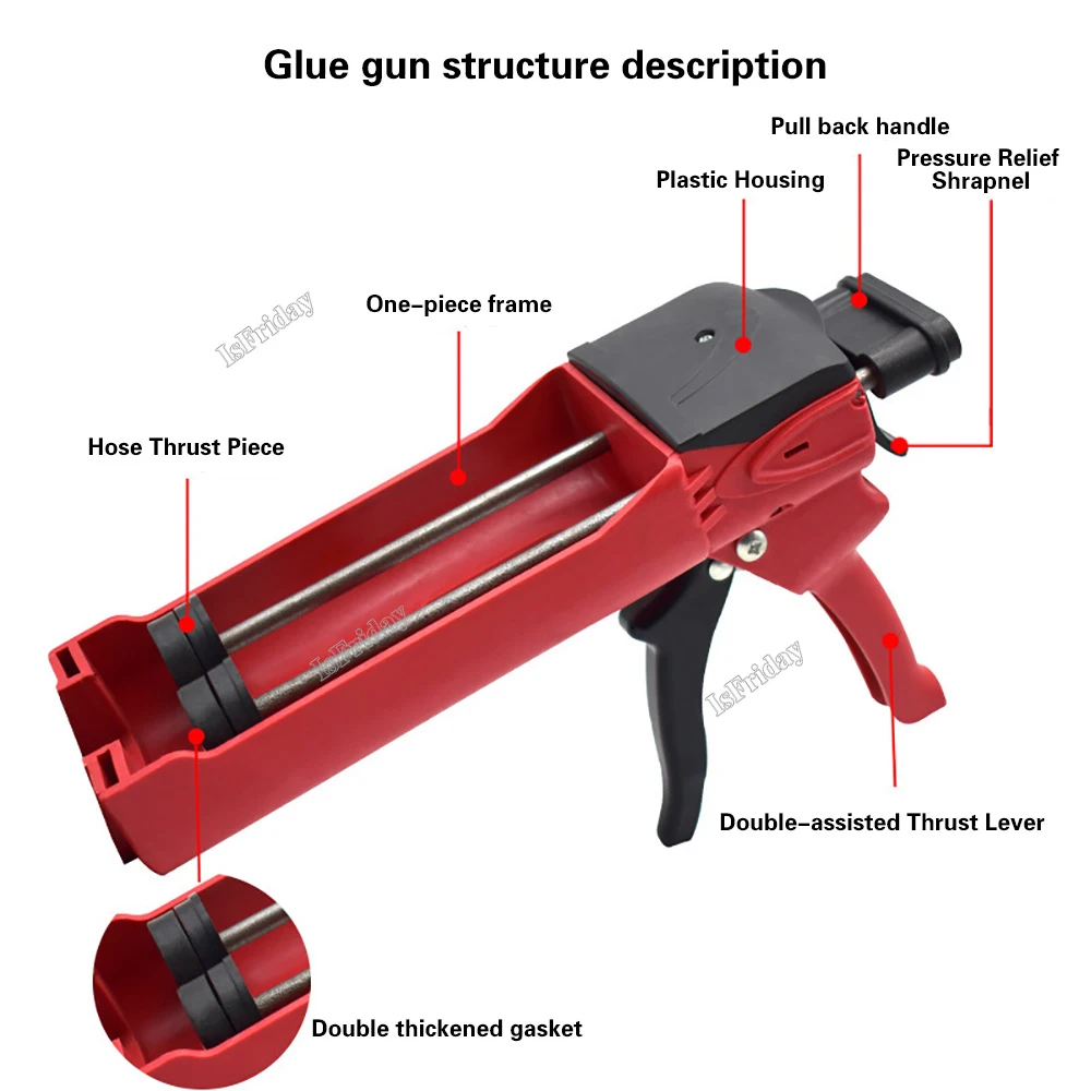 400ml Steel Dual Component Car - огляд і ціна Woodworking Glue Applicator