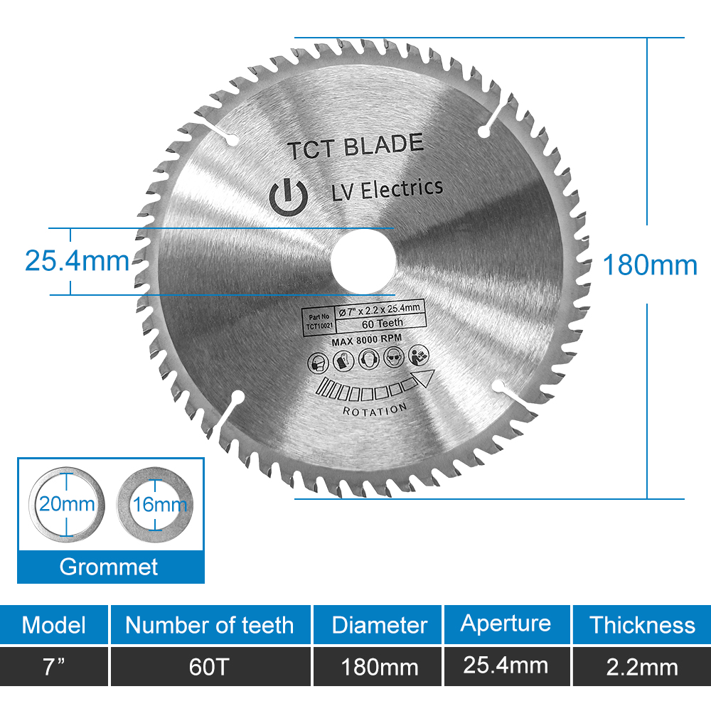 Kamolee 7 inch 180mm electric  - огляд і ціна Band Saw Blade