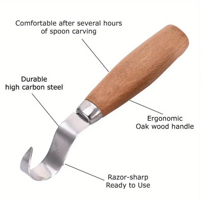Wood Carving Knife Chisel Hook - огляд і ціна Woodworking Basics