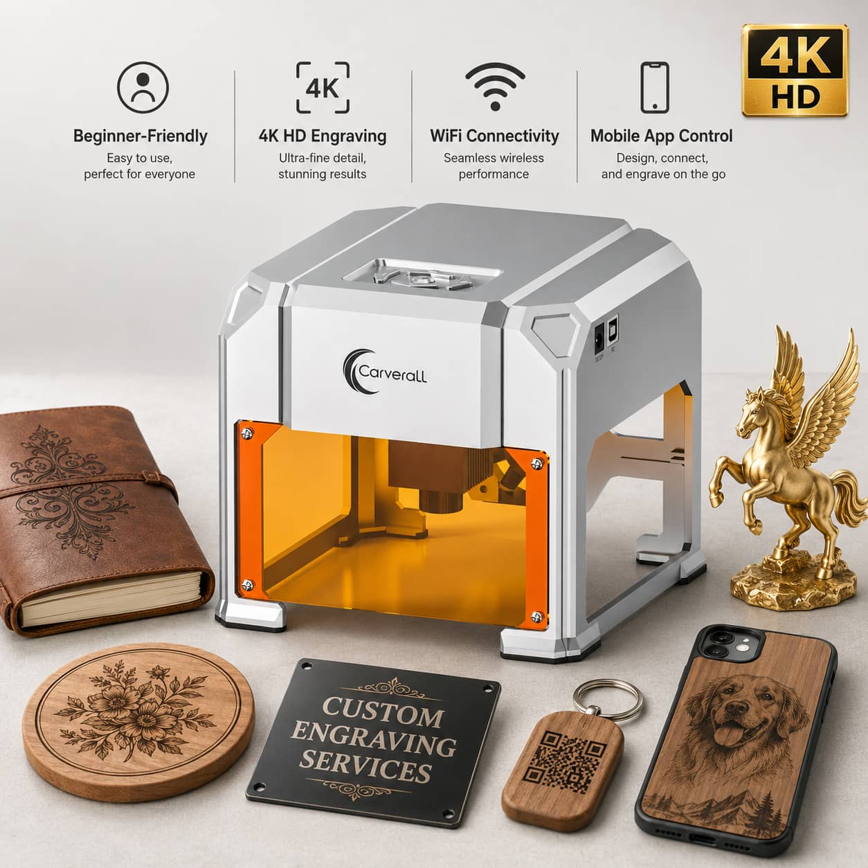 Carverall Laser Engraver Machi - огляд і ціна Woodworking Veneer Cutter