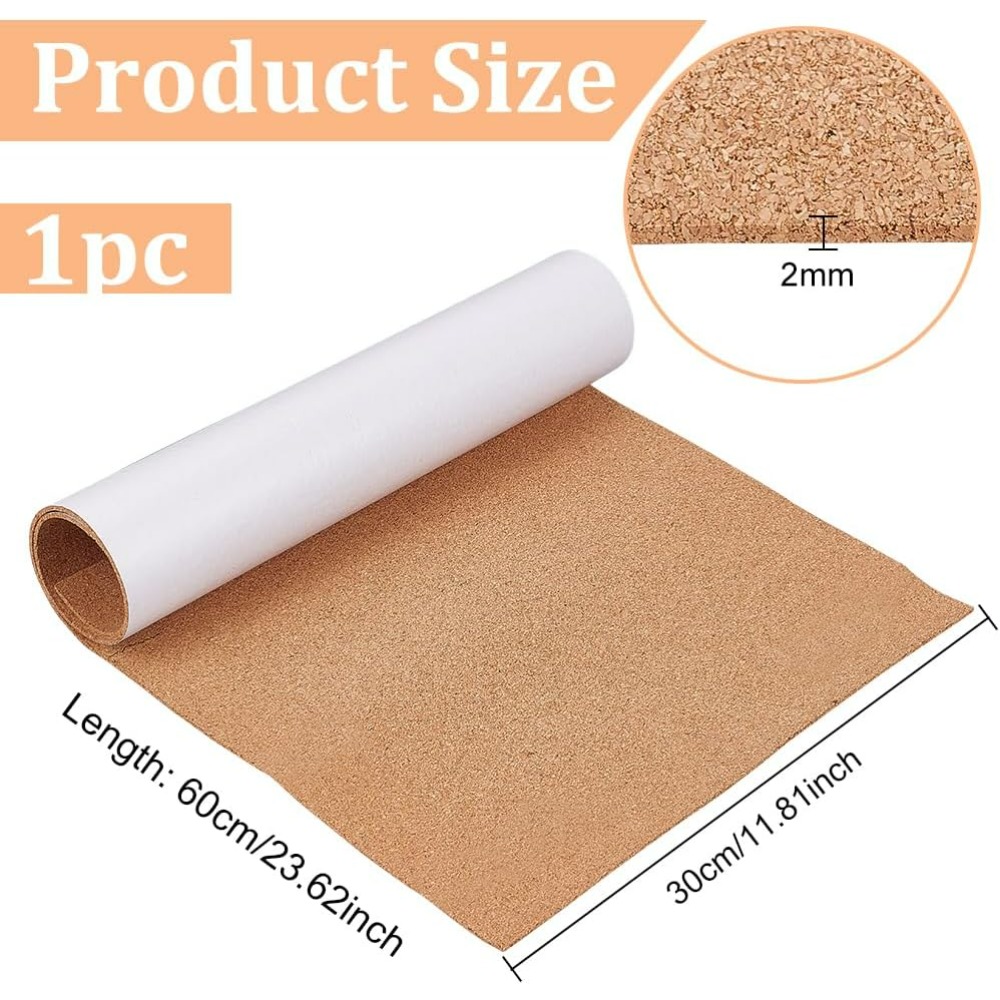 2mm Thick Adhesive Cork Roll L - огляд і ціна Woodworking Glue