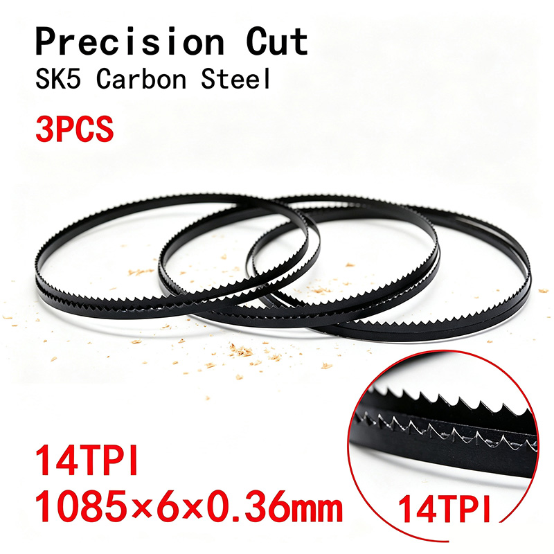 3Pack 1085mm 14TPI Bandsaw Bla - огляд і ціна Woodworking Bandsaw